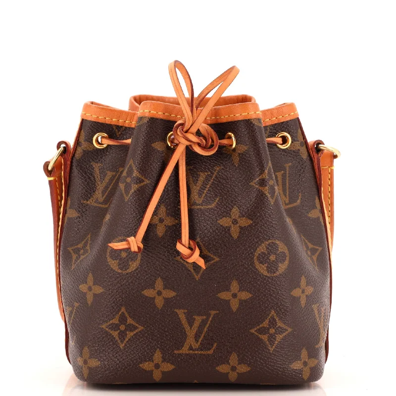 Noe Handbag Monogram Canvas Nano