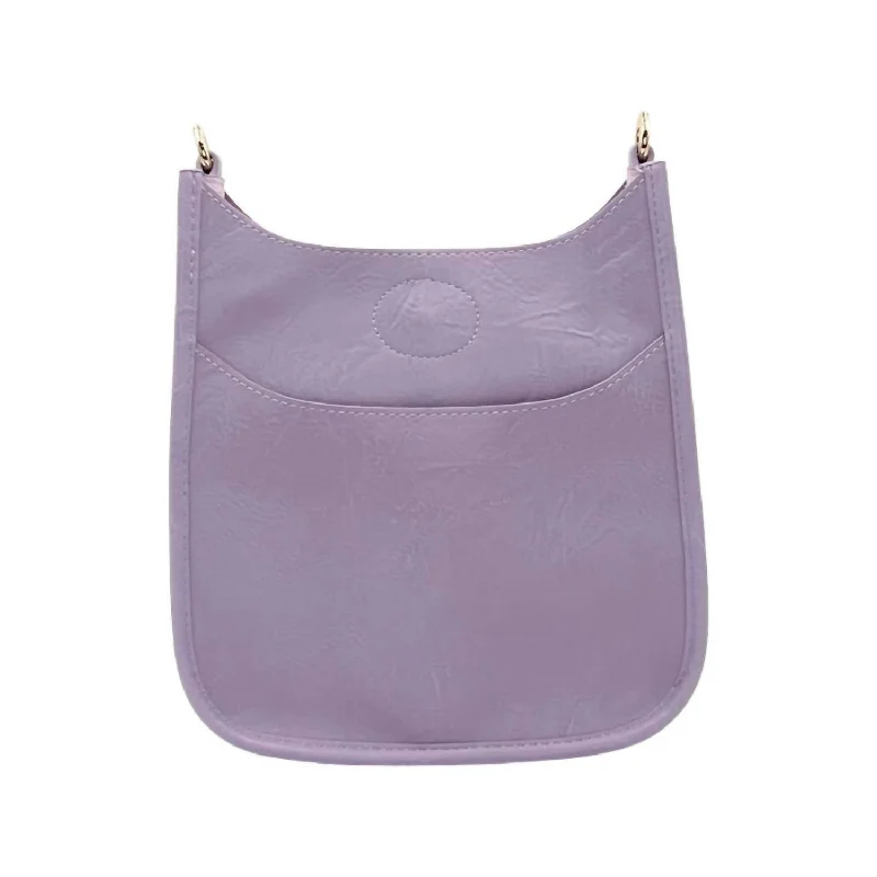 Women's Mini Messenger No Strap Bag In Lilac