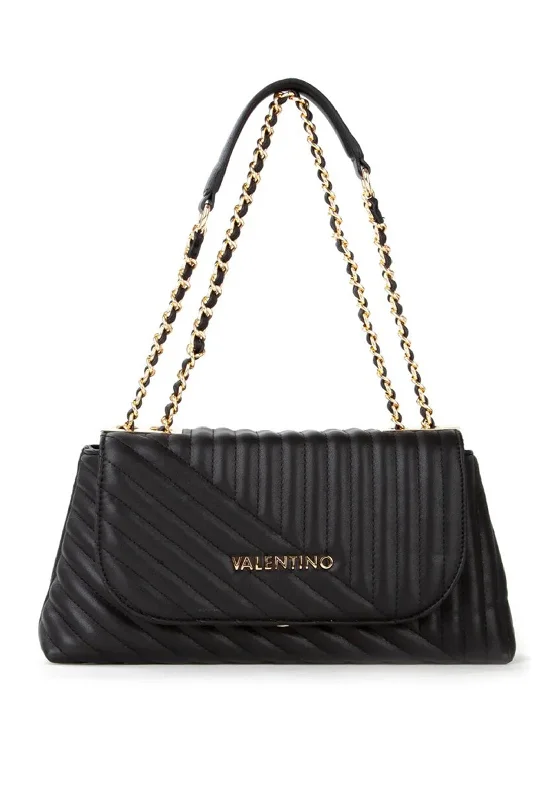 Valentino Laax Re Quilted Shoulder Bag, Black