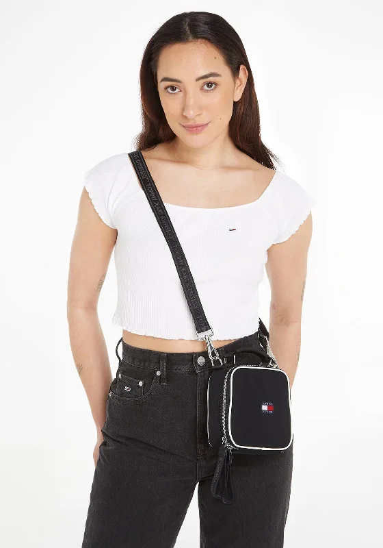 Tommy Jeans Heritage Crossbody Camera Bag, Black