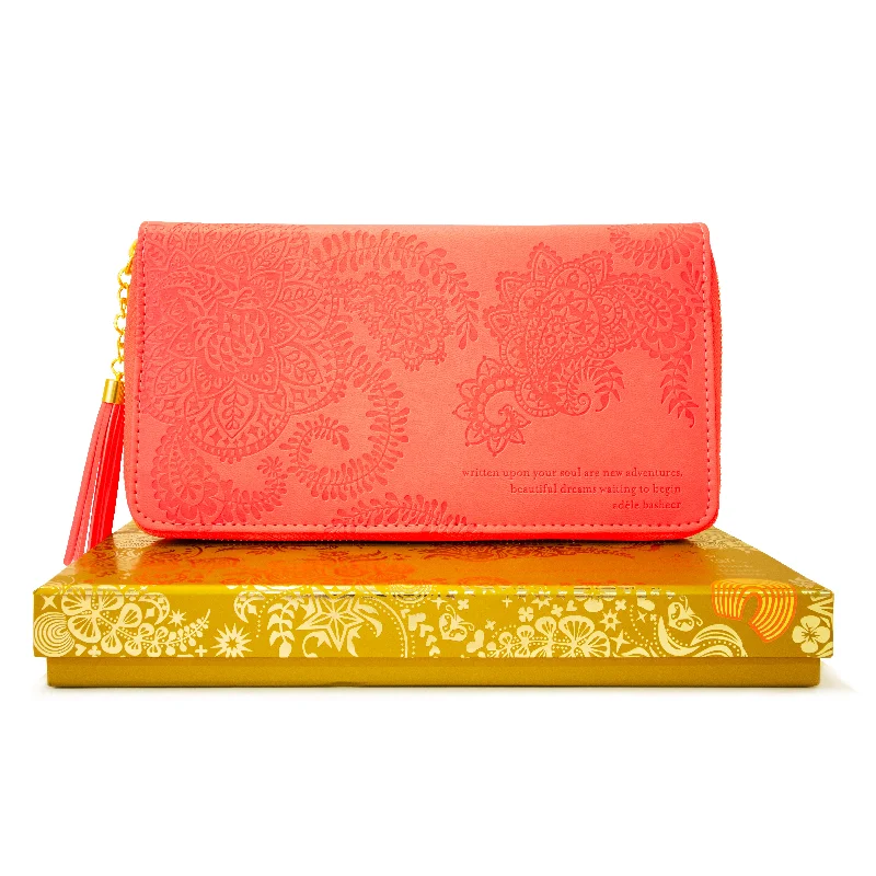 Peach Travel Clutch in Gift Box