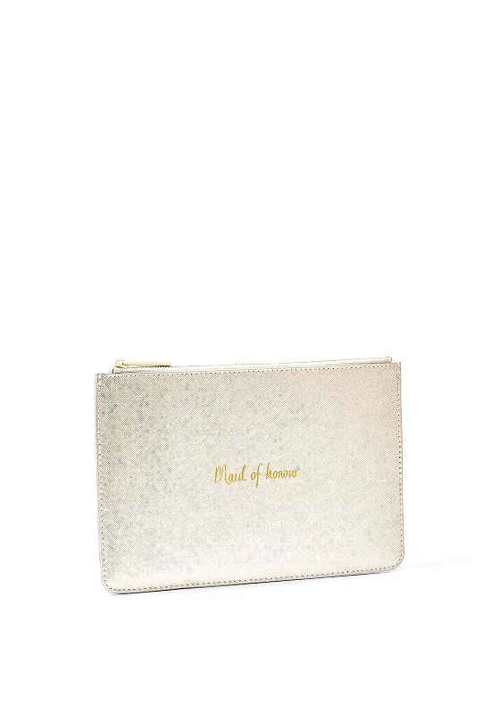 Katie Loxton Maid Of Honour Perfect Pouch, Gold