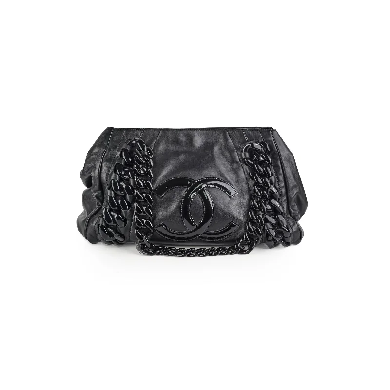 Chanel Resin Modern Chain Tote Black