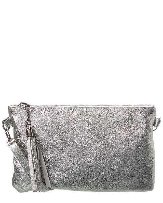 Persaman New York Milo13 Leather Metallic Crossbody