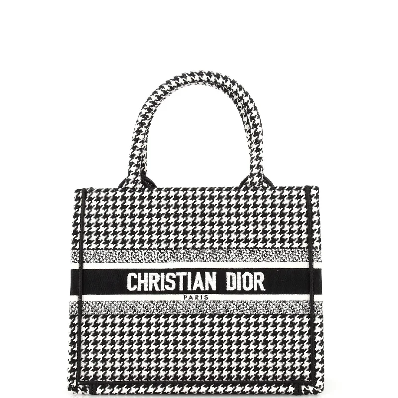 Book Tote Houndstooth Canvas Small