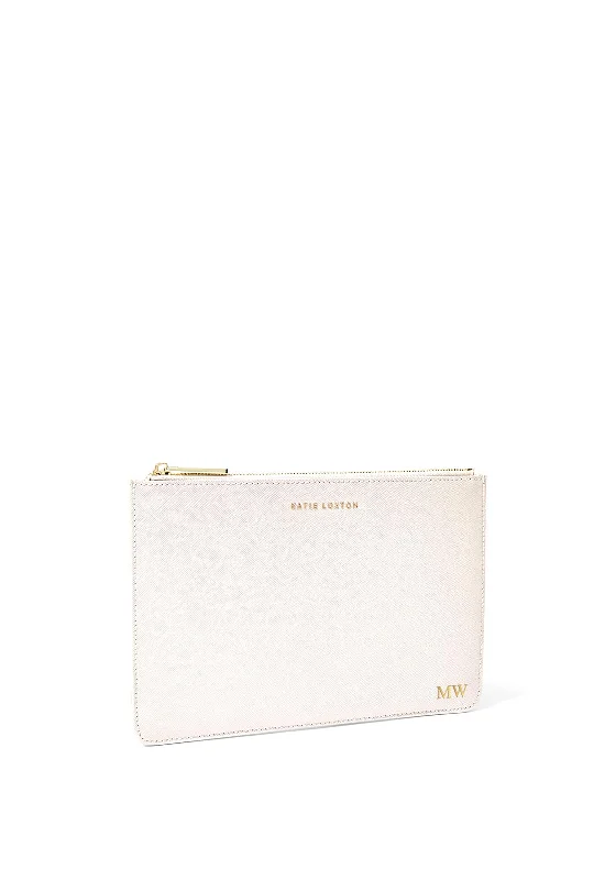 Katie Loxton Secret Bride Message Bridal Pouch, White