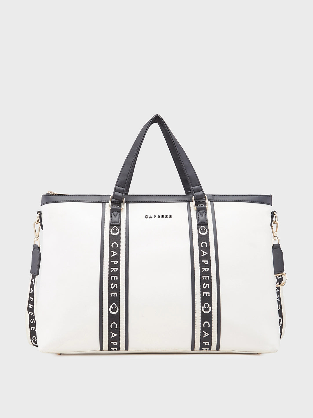 Caprese Trinity Laptop Bag Large Women Handbag | Office Handbag Cream