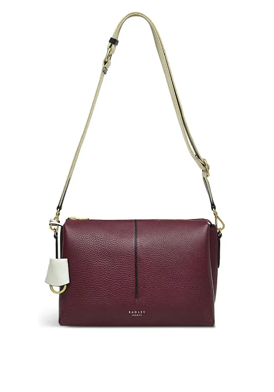 Radley Hillgate Place Leather Crossbody Bag, Dark Cherry