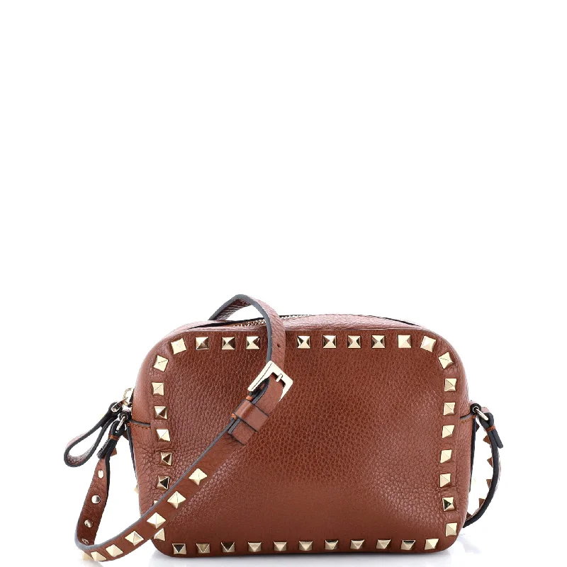 Rockstud Camera Crossbody Bag Leather