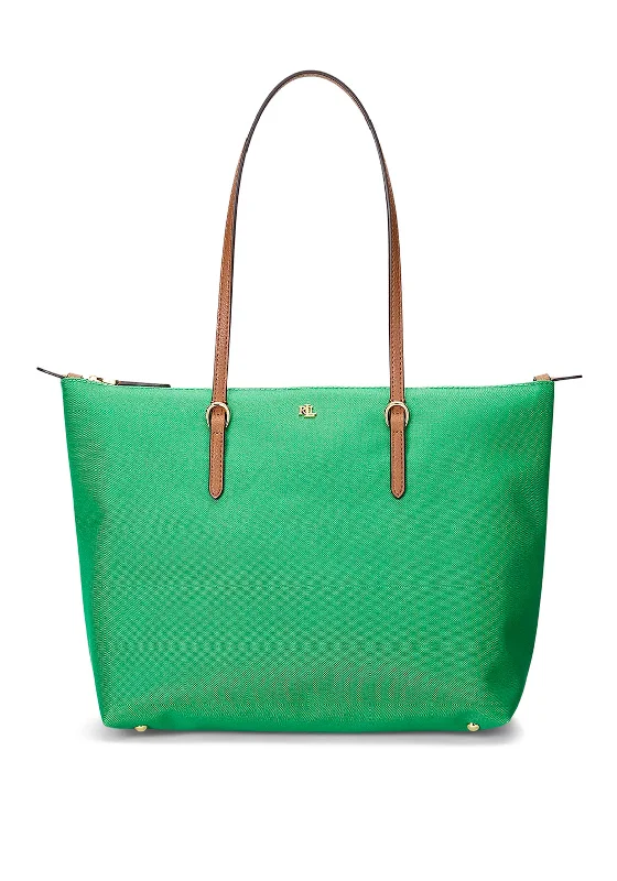 Ralph Lauren Keaton Nylon Tote, Green