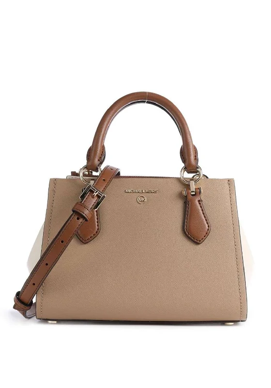 MICHAEL Michael Kors Marilyn Small Colour-Block Crossbody Bag, Camel Multi