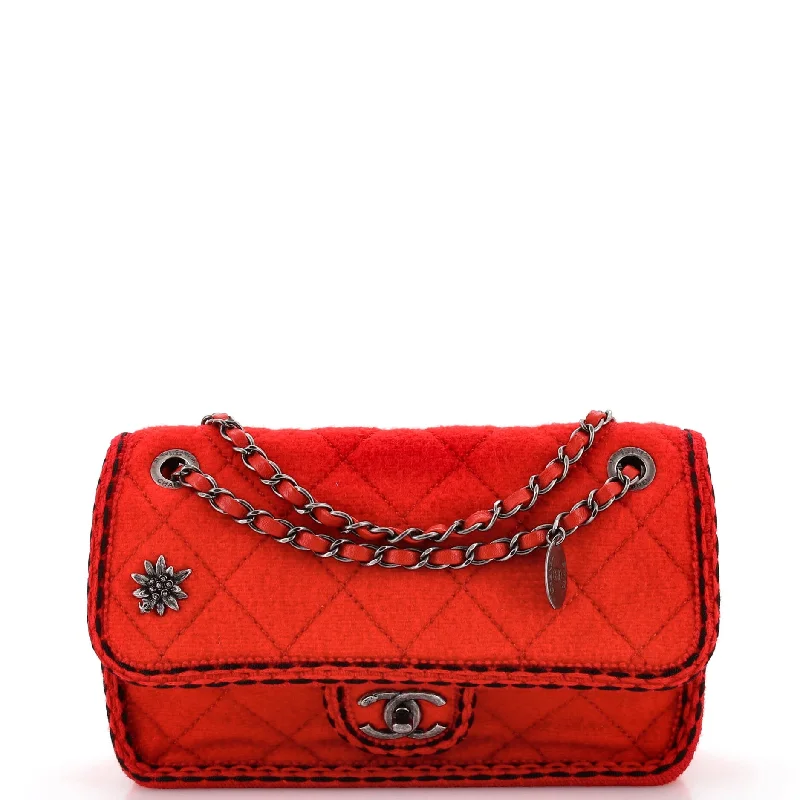 Paris-Salzburg Flap Bag Quilted Wool Small