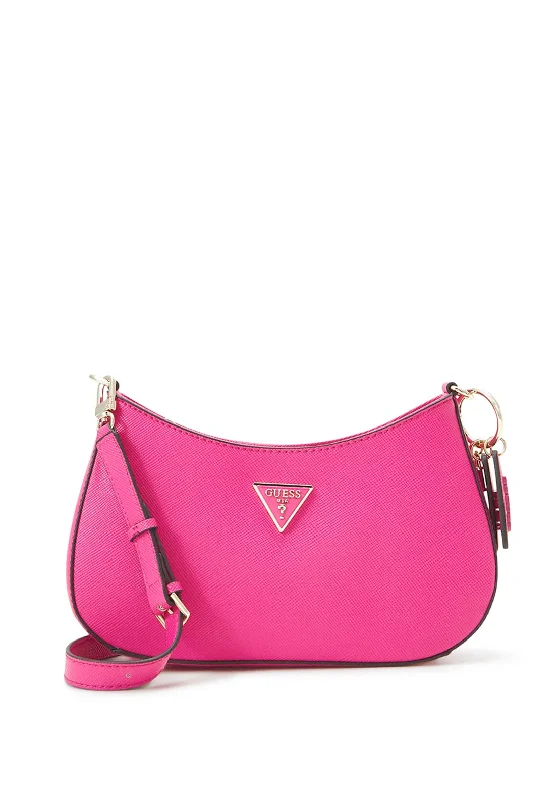 Guess Noelle Saffiano Shoulder Bag, Watermelon