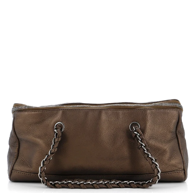 Luxe Ligne Zip Around Handle Bag Leather Large