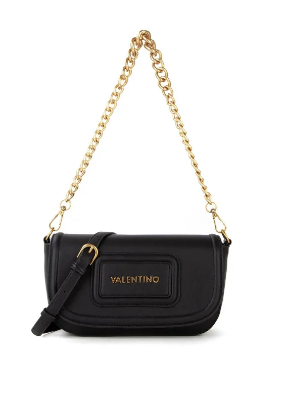 Valentino Snowy Re Shoulder Bag, Black