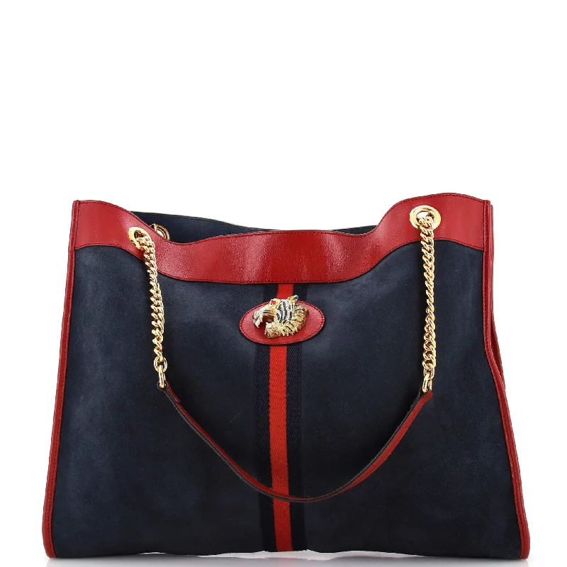 Rajah Chain Tote Suede Large