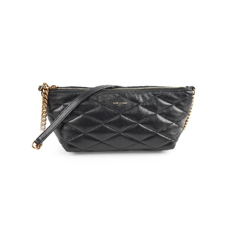 Saint Laurent Mini Quilted Leather Bag Black