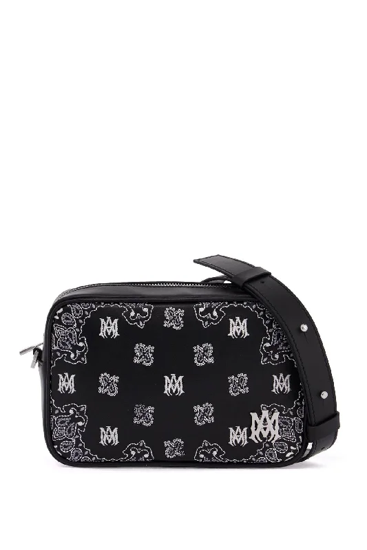 Amiri 'bandana Embroidered Camera Bag With