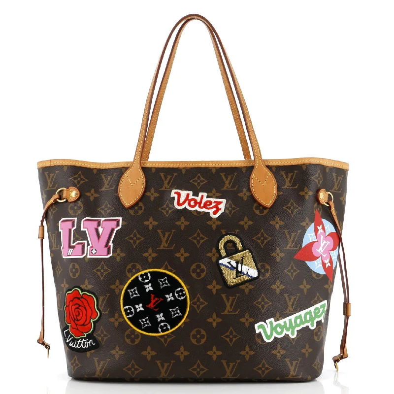 Neverfull NM Tote Limited Edition Patches Monogram Canvas MM