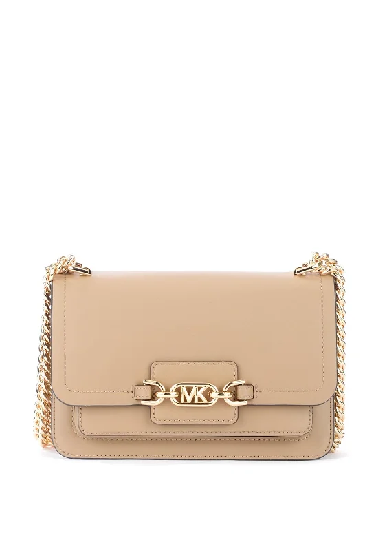 MICHAEL Michael Kors Heather Leather Shoulder Bag, Camel