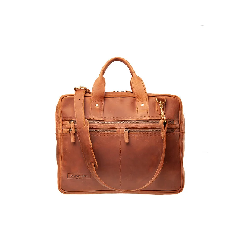 Pull-up Leather Sylvester Work Bag