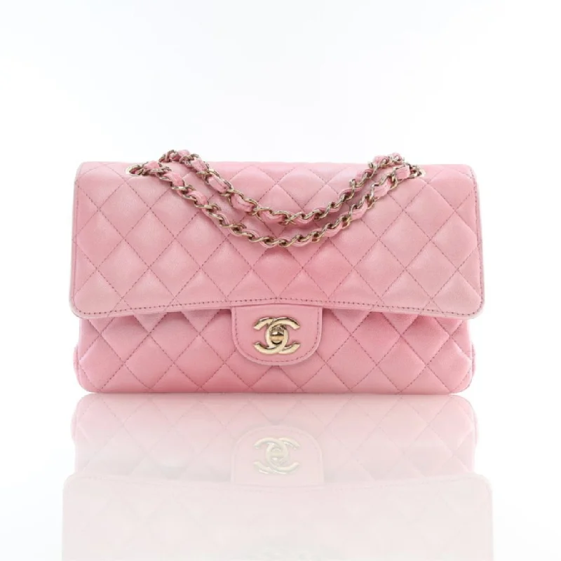 Chanel Medium Pink Goatskin Classic Flap