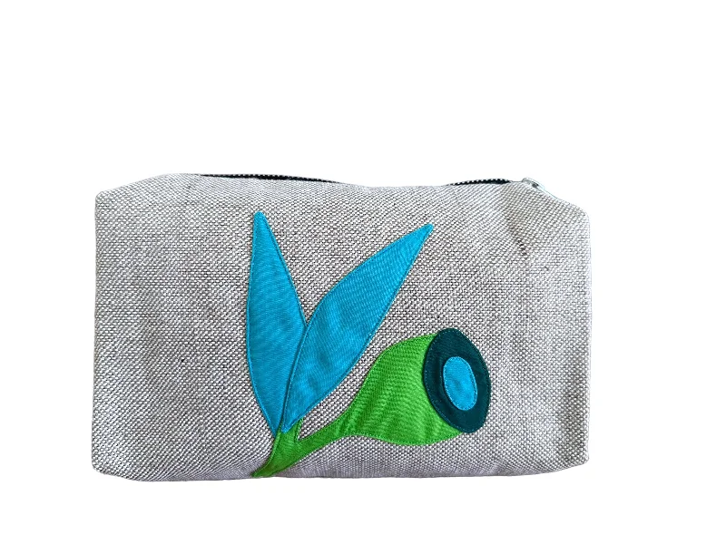 Gumnut Leaf Makeup Bag in Green