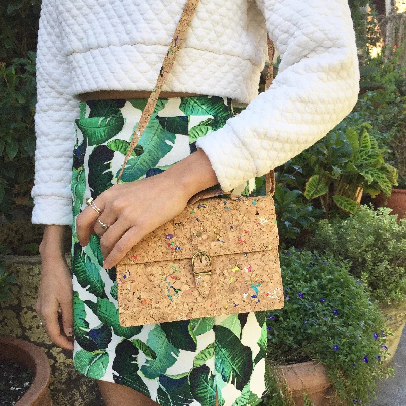 Kiki Cork Cross Body Bag in Vivid