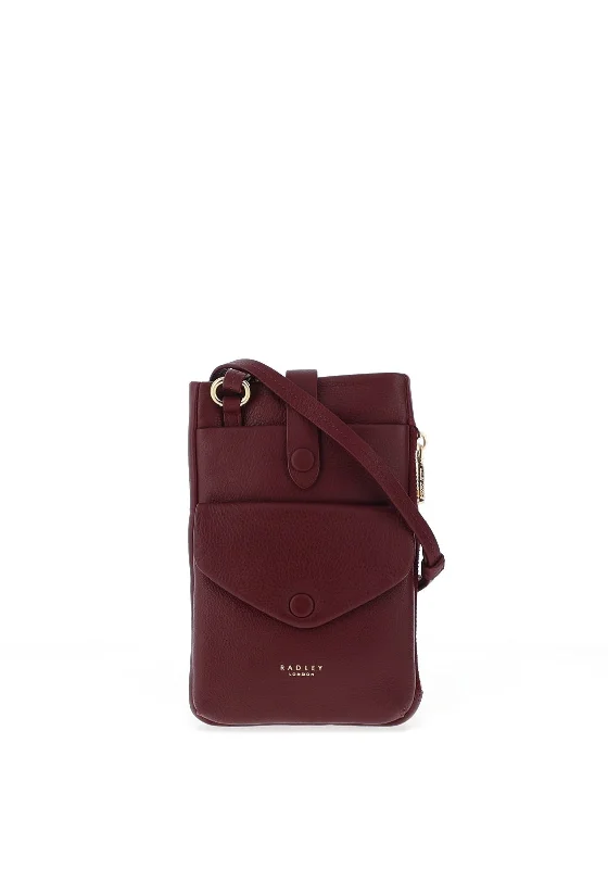 Radley Mallow Street Smartphone Crossbody Bag, Dark Red