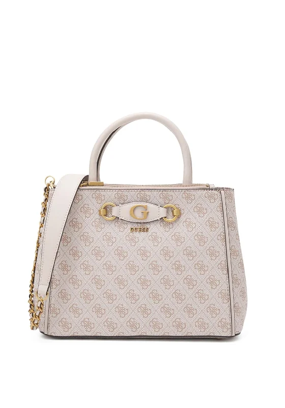 Guess Izzy High Society Medium Tote, Dove Logo