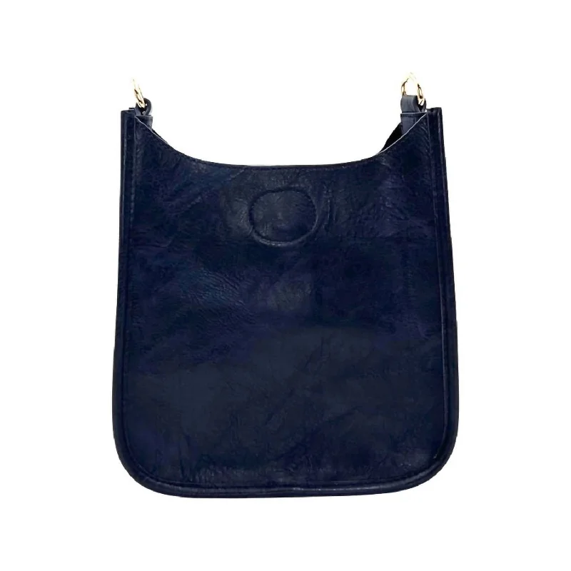 Women's Mini Messenger No Strap Bag In Navy