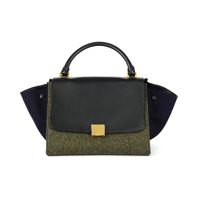 Celine Trapeze Khaki and Navy Bag