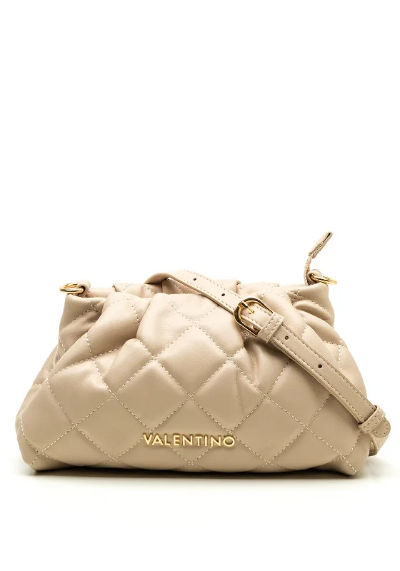 Valentino Quilted Ocarina Crossbody Bag, Ecru