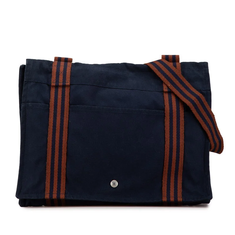 Hermes Canvas Fourre-Tout PM Messenger Bag