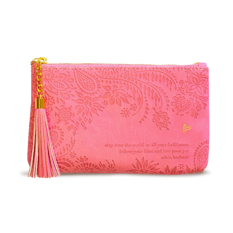 Follow Your Bliss Essentials Purse - Rose Quartz Pink