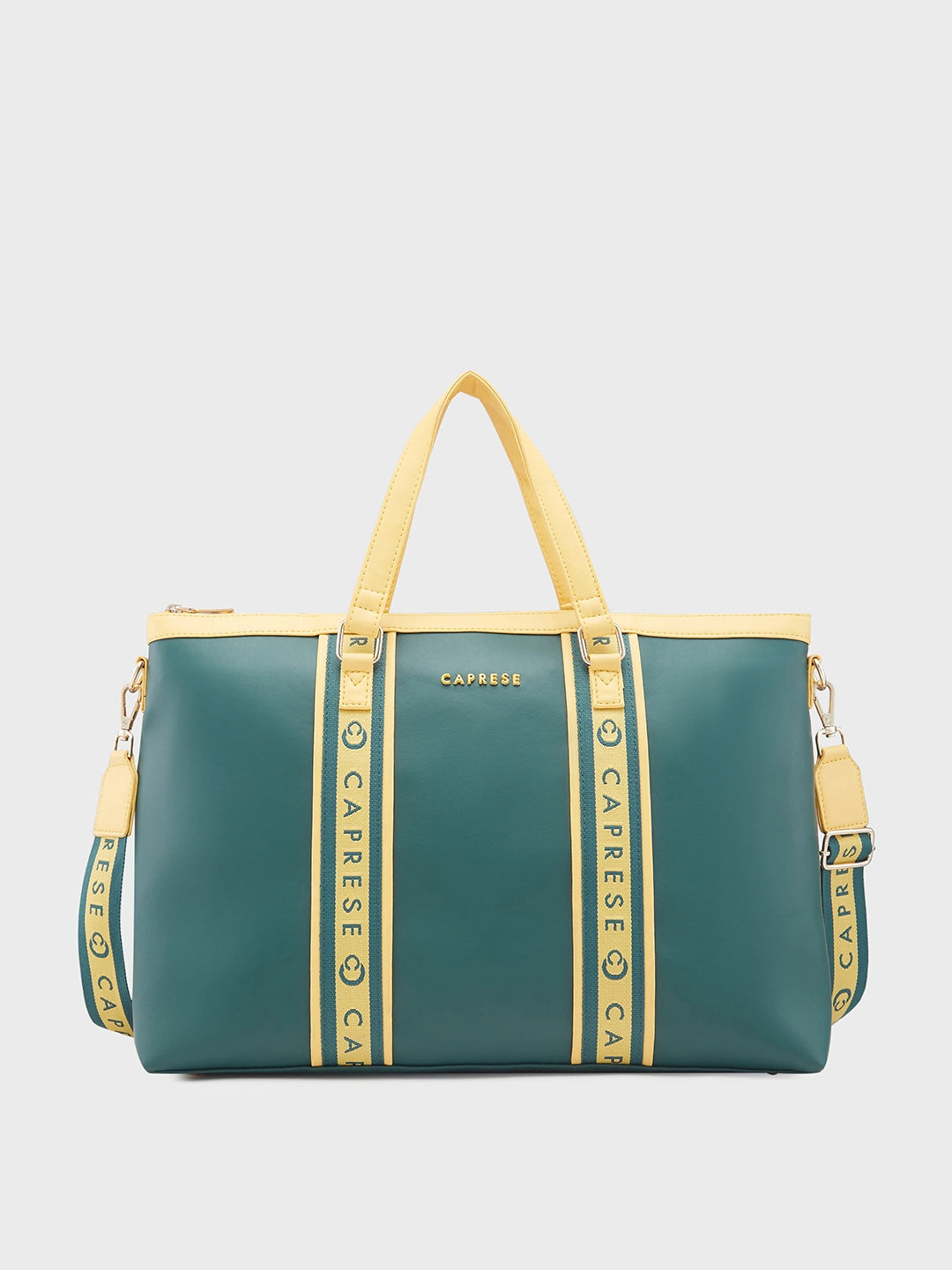 Caprese Trinity Laptop Bag Large Women Handbag | Office Handbag Dark Green