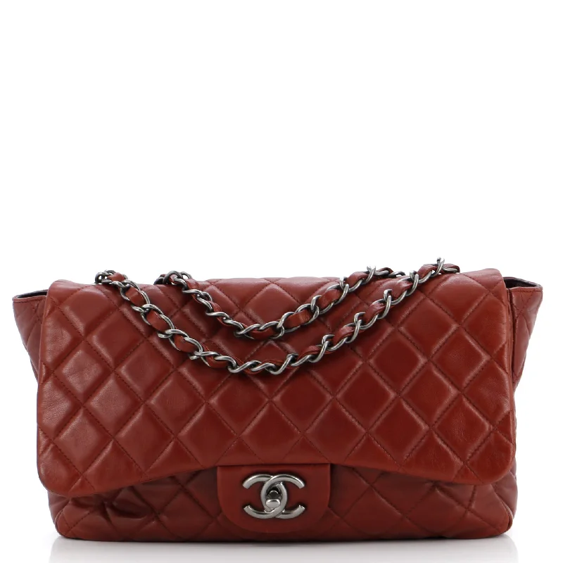 Classic Single Flap Bag Quilted Lambskin Jumbo