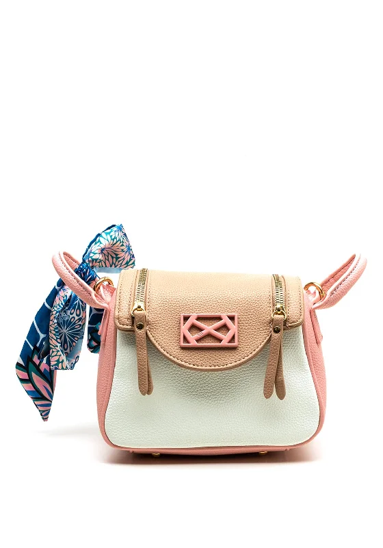 Xti Colour Block Crossbody Camera Bag, Taupe