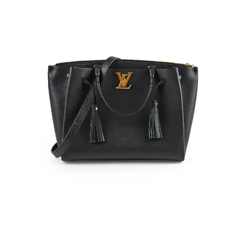 Louis Vuitton Lock Me Black Tote