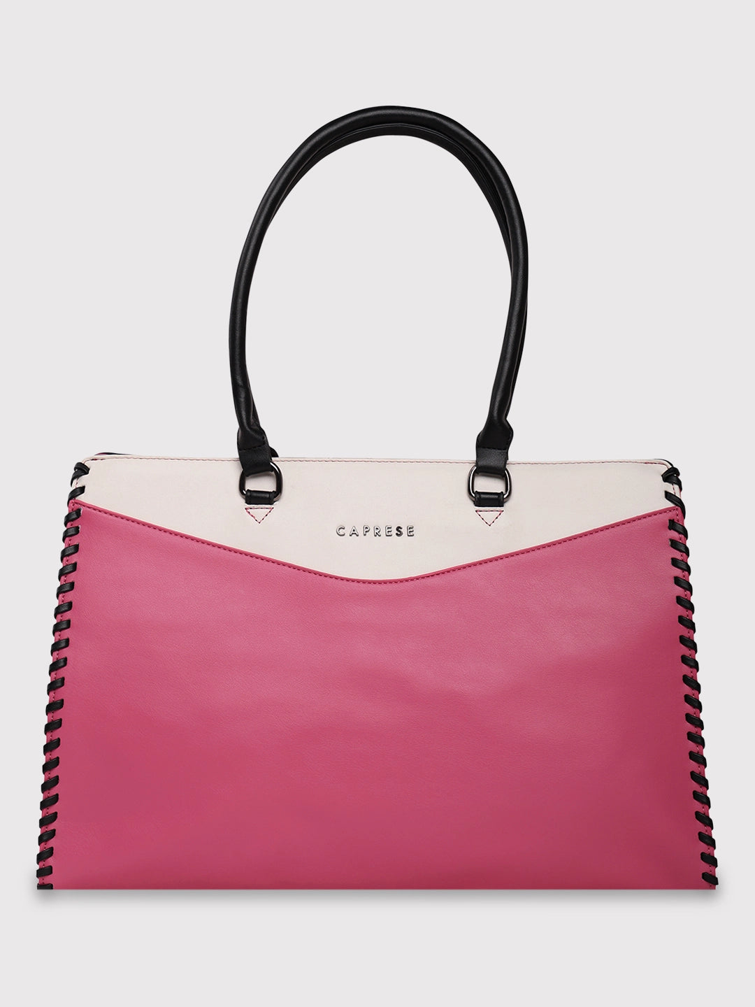 Caprese Rome Laptop Satchel Large Flamingo