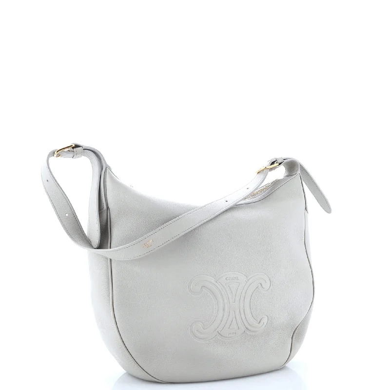 Heloise Shoulder Bag Triomphe Embossed Leather