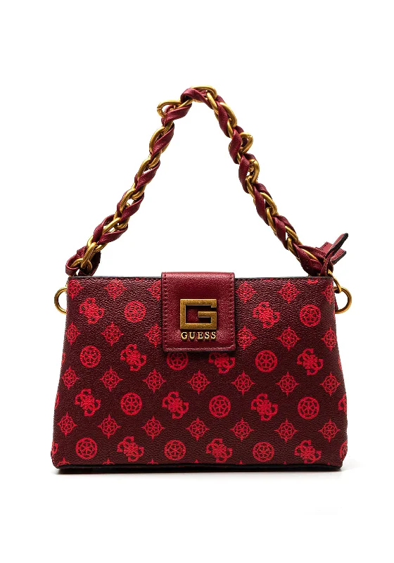 Guess Alva Mini 4G Logo Crossbody Bag, Merlot