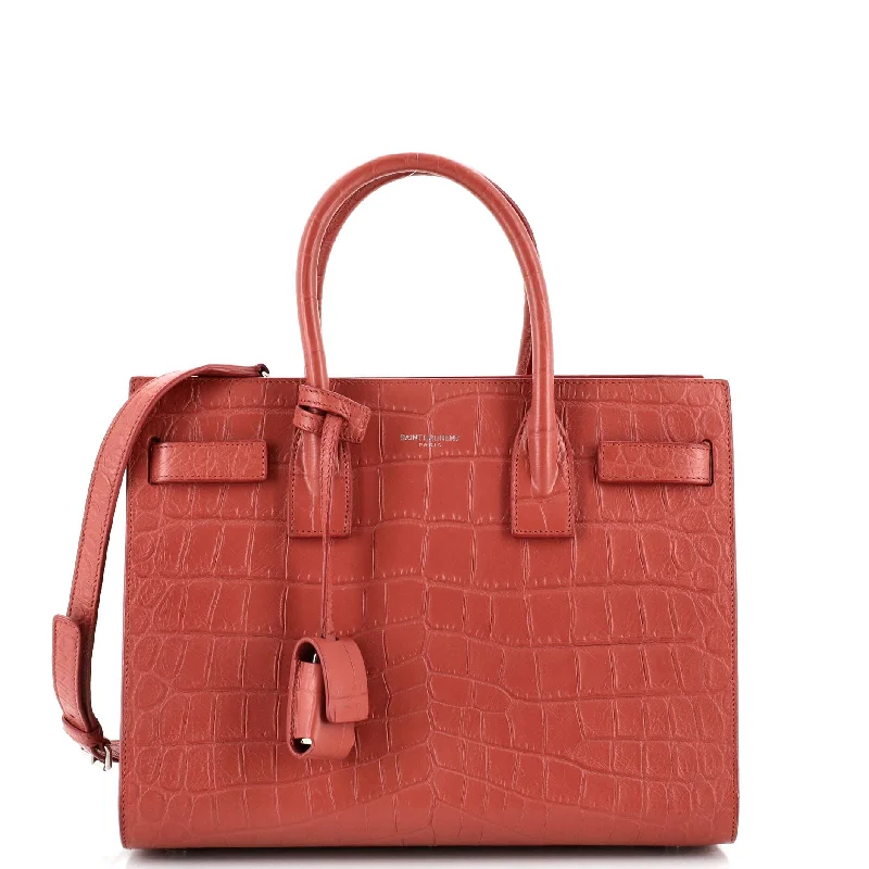 Sac de Jour NM Bag Crocodile Embossed Leather Baby