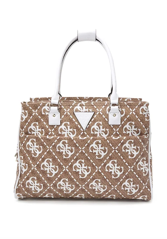 Guess Wilder Large Weekend Bag, White Multi