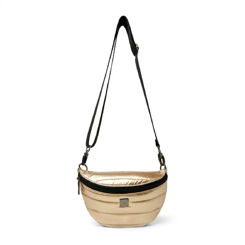 Shining Star Fanny Pack/crossbody Bag In Pearl Cashmere