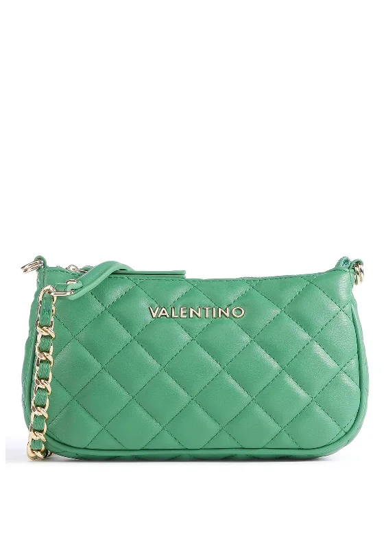 Valentino Handbags Ocarina Quilted Double Pouch Crossbody Bag, Verde