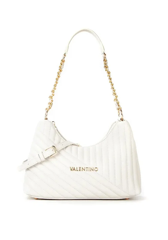 Valentino Laax Re Quilted Hobo Bag, Off White