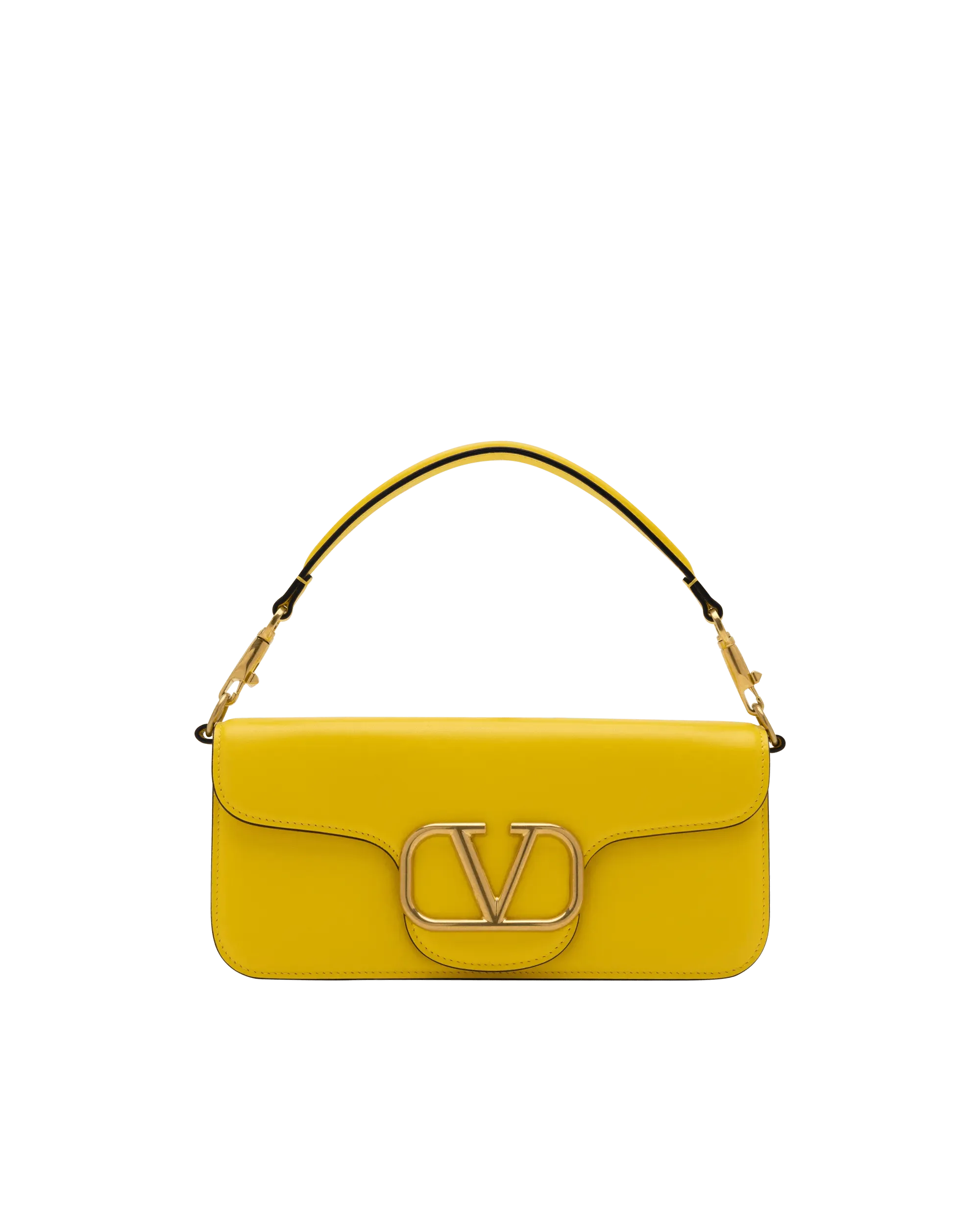 V Logo Fold-Over Shoulder Bag