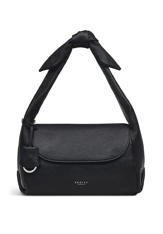 Radley Cranwell Close Medium Flapover Shoulder Bag, Black