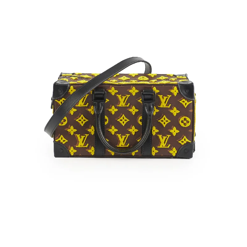 Louis Vuitton Monogram Taffetage Speedy Soft Trunk